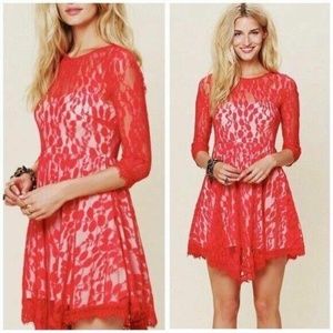 Free People | Floral Mesh Lace Dress